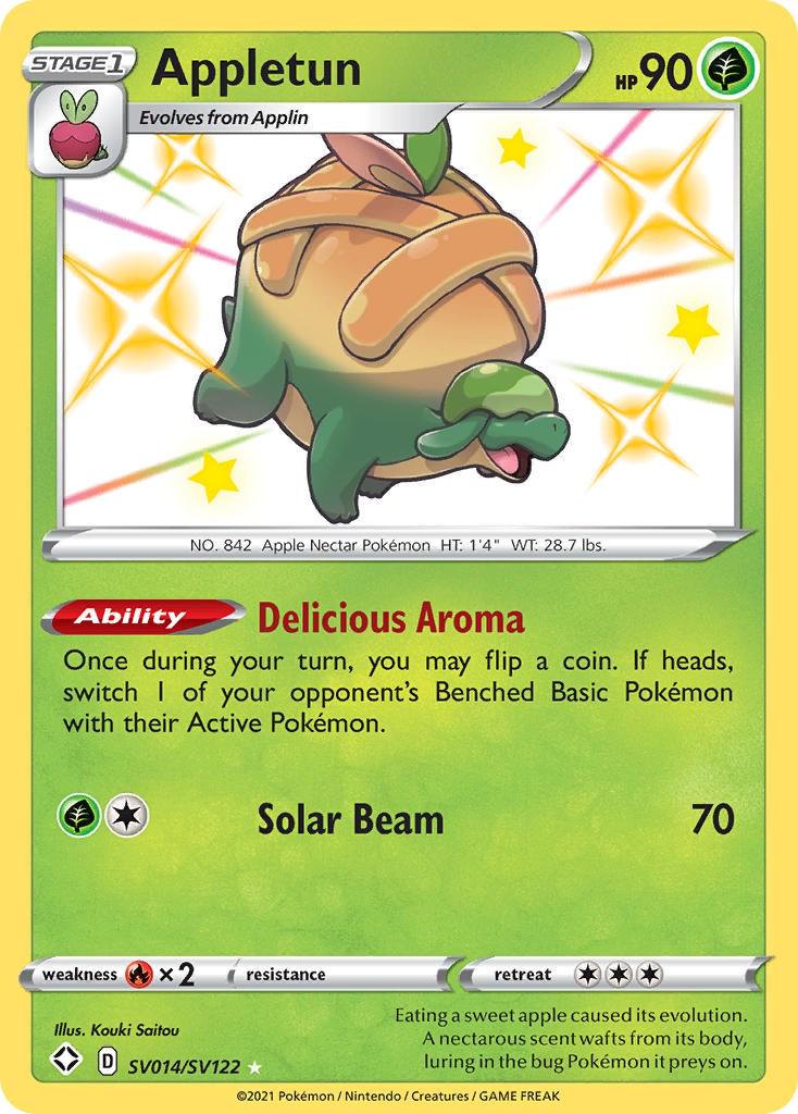 Shining Fates Appletun Pokémon card